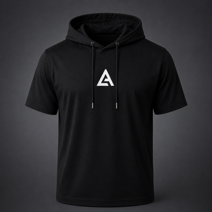 Hooded T-Shirt LANSARI — Noir ou Blanc, coton premium